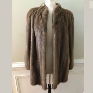 AVANTI 3/4 Length Pastel Saga Mink Coat Stroller